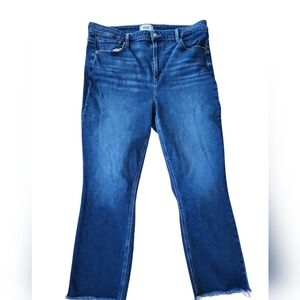 NWOT PAIGE CINDY FRAYED BOTTOM JEANS SZ 16W